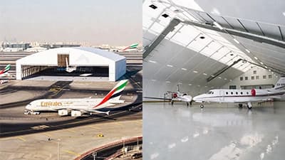 Aircraft Hangar Tent